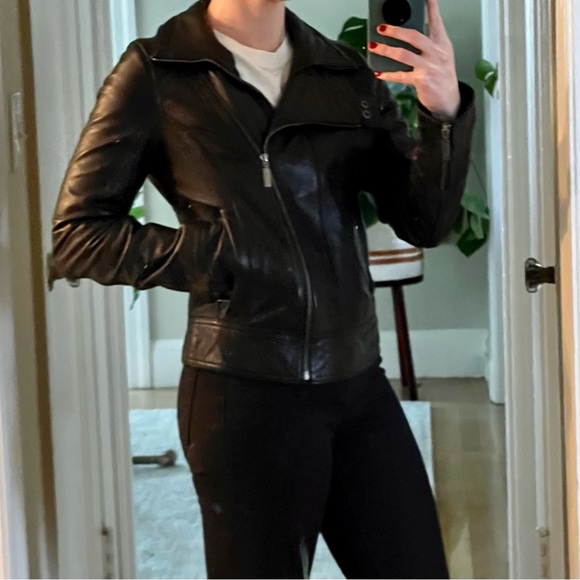 Calvin Klein Vintage Leather Jacket - Picture 2 of 6